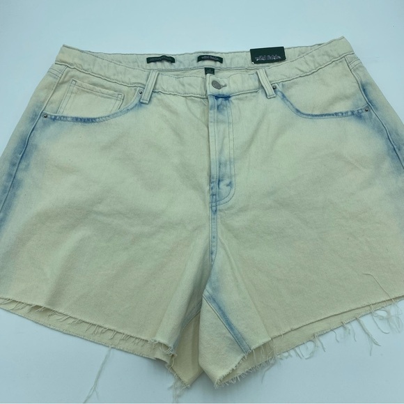 Wild Fable Super High Rise Raw Hem Jean Cutoffs Shorts - Size 17 - Picture 1 of 5